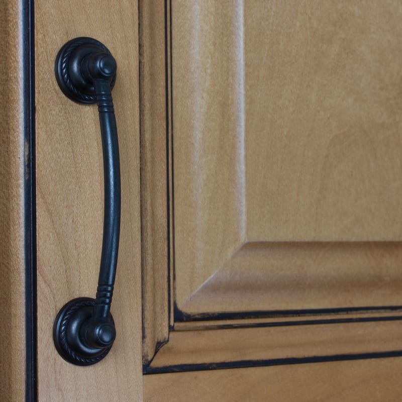 GlideRite 5-Pack 3-3/4 in Center Rubbed Bronze Rope Bow Cabinet Pulls - Oil Rubbed Bronze