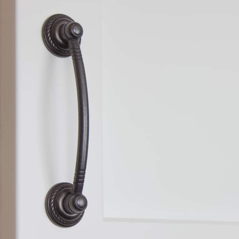 GlideRite 5-Pack 3-3/4 in Center Rubbed Bronze Rope Bow Cabinet Pulls - Oil Rubbed Bronze