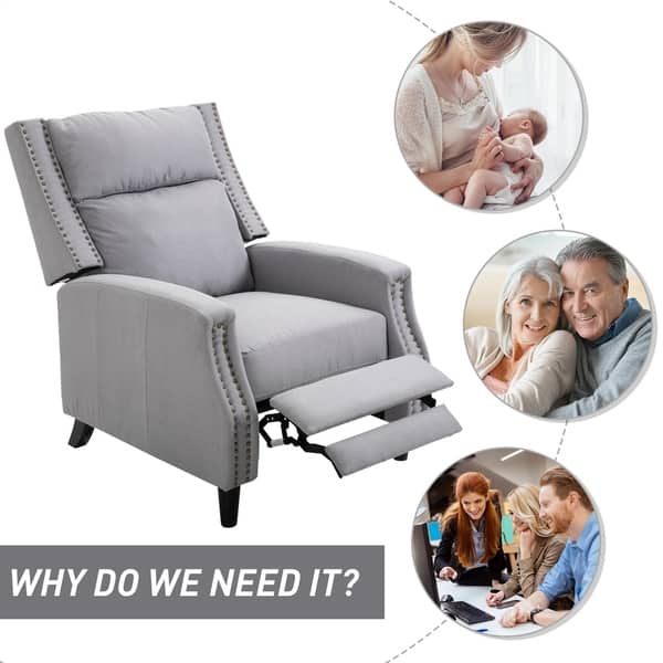 Homcom Reclining Sofa Chair Padded Seat Lounger With Homcom Reclining Sofa Chair Padded