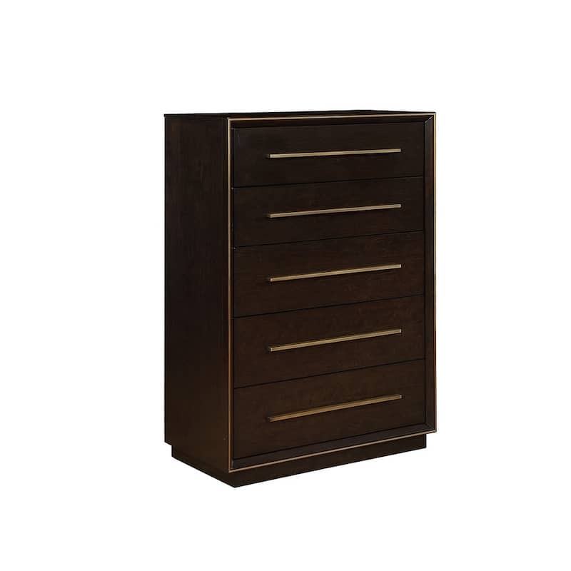 Modesto Smoked Peppercorn and Grey 6-piece Panel Bedroom Set