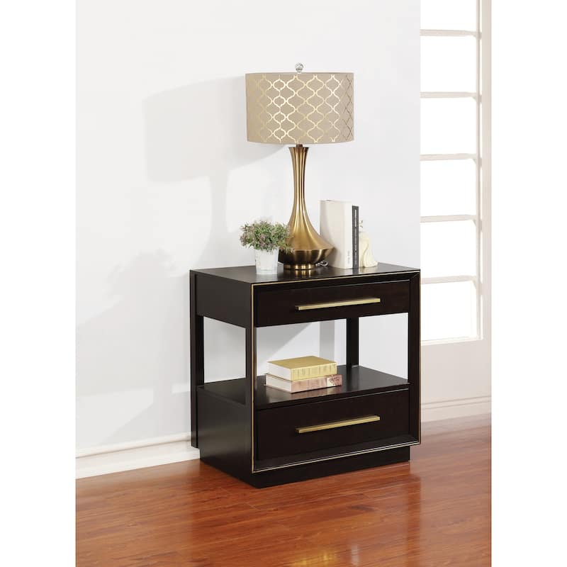 Modesto Smoked Peppercorn and Grey 6-piece Panel Bedroom Set