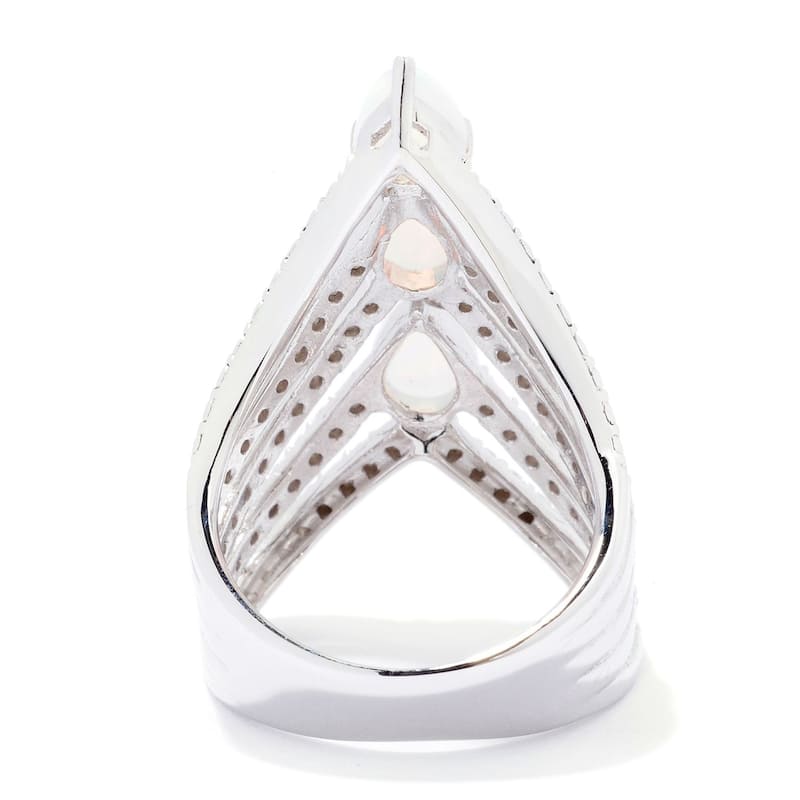 925 Sterling Silver Ethiopian Opal Ring