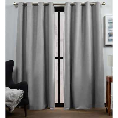 ATI Home Bensen Complete Blackout Grommet Top Curtain Panel Pair