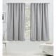 preview thumbnail 9 of 19, Lauren Ralph Lauren Palisades Room Darkening Back Tab Rod Pocket Curtain Panel 50x63 - Silver