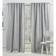 preview thumbnail 19 of 19, Lauren Ralph Lauren Palisades Room Darkening Back Tab Rod Pocket Curtain Panel 50x84 - Silver