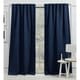 preview thumbnail 1 of 19, Lauren Ralph Lauren Palisades Room Darkening Back Tab Rod Pocket Curtain Panel 50x108 - Indigo