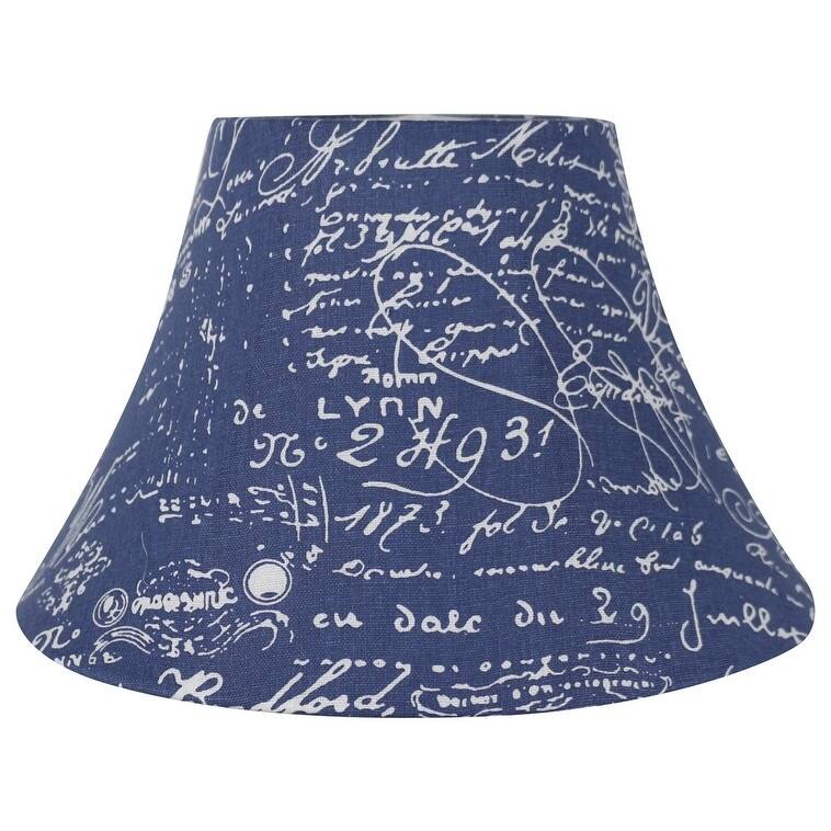 Linen Bell Lampshade, 12" to 14" Bottom Size