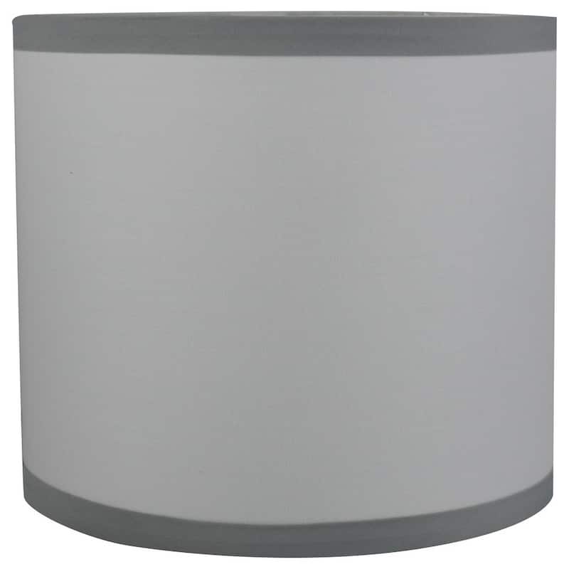 Classic Drum Cotton Lamp Shade, 8" to 14" Bottom Size