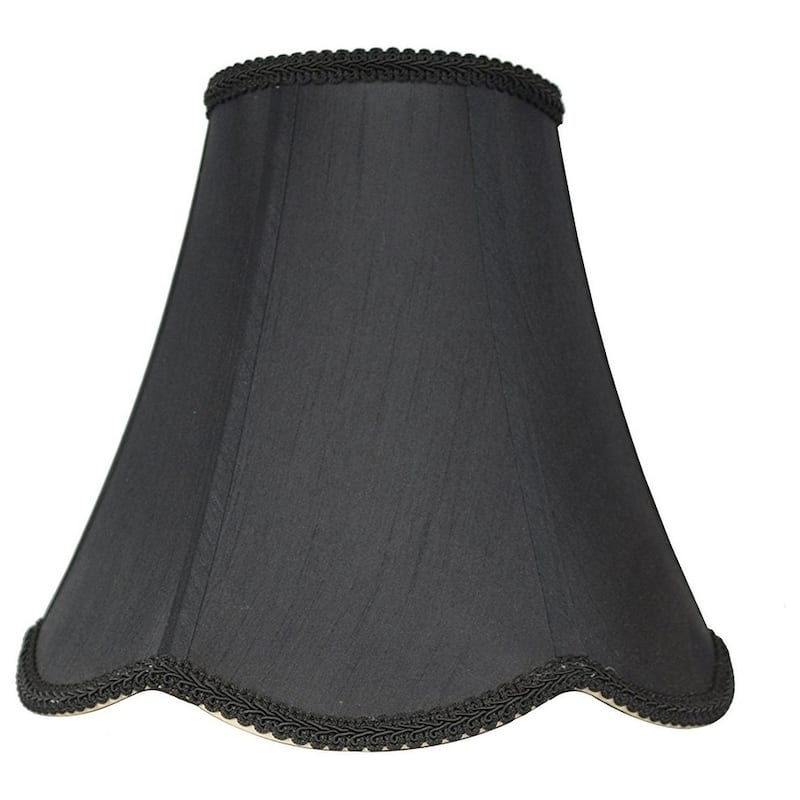 Scalloped Bell Lamp Shade, 6" Top, 12" Bottom, 10" Height