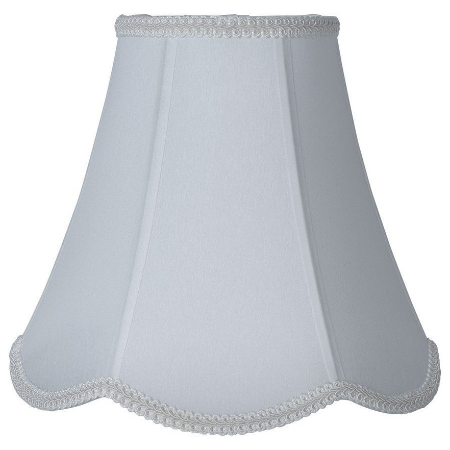 Scalloped Bell Lamp Shade, 6" Top, 12" Bottom, 10" Height