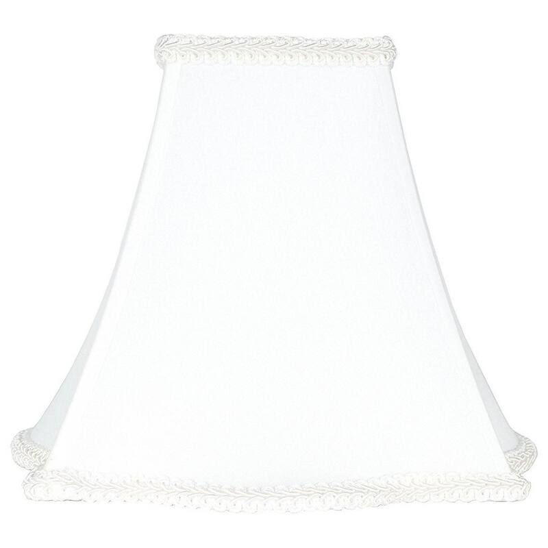 Scalloped Box Lamp Shade, 5" Top, 12" Bottom, 10" Height