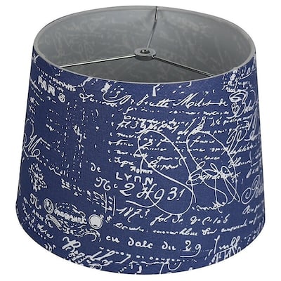 French Drump Lamp Shade, 12" to 14" Bottom Size