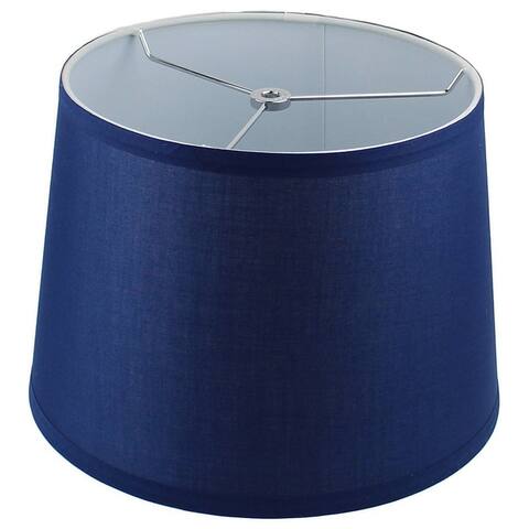 French Drum Lamp Shade, Cotton, 12" to 14" Bottom Size