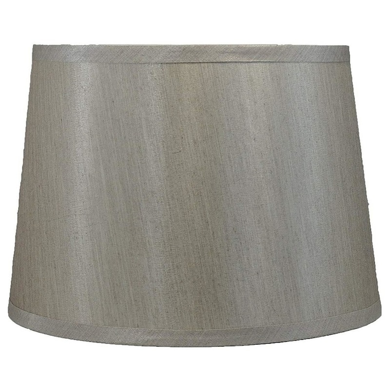 French Drum Lamp Shade, 12" Top, 14" Bottom, 10" Slant