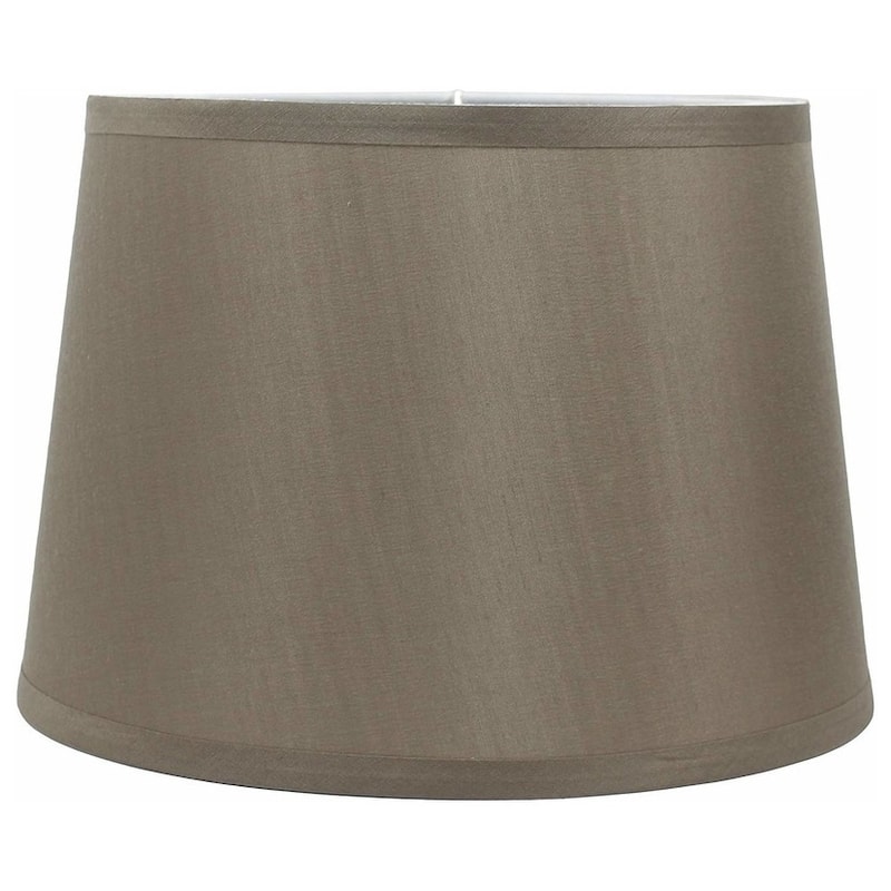 French Drum Lamp Shade, 12" Top, 14" Bottom, 10" Slant