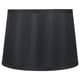 preview thumbnail 6 of 6, French Drum Lamp Shade, 12" Top, 14" Bottom, 10" Slant Black