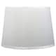 preview thumbnail 3 of 6, French Drum Lamp Shade, 12" Top, 14" Bottom, 10" Slant Off White