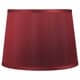 preview thumbnail 5 of 6, French Drum Lamp Shade, 12" Top, 14" Bottom, 10" Slant Burgundy