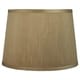 preview thumbnail 4 of 6, French Drum Lamp Shade, 12" Top, 14" Bottom, 10" Slant Golden Taupe