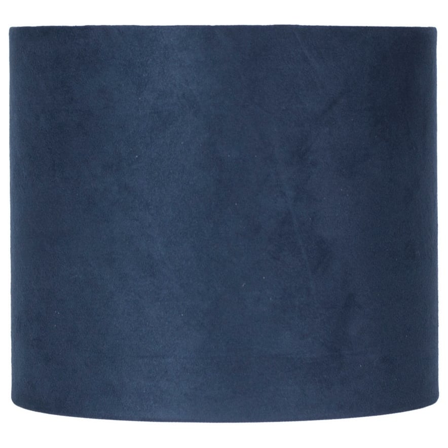 Classic Drum Suede Lamp Shade, Navy Blue, 8" to 16" Bottom Size