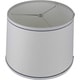 preview thumbnail 7 of 11, White with Trim French Drum Lampshade, 14" to 16" Bottom Size
