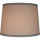 preview thumbnail 11 of 11, White with Trim French Drum Lampshade, 14" to 16" Bottom Size