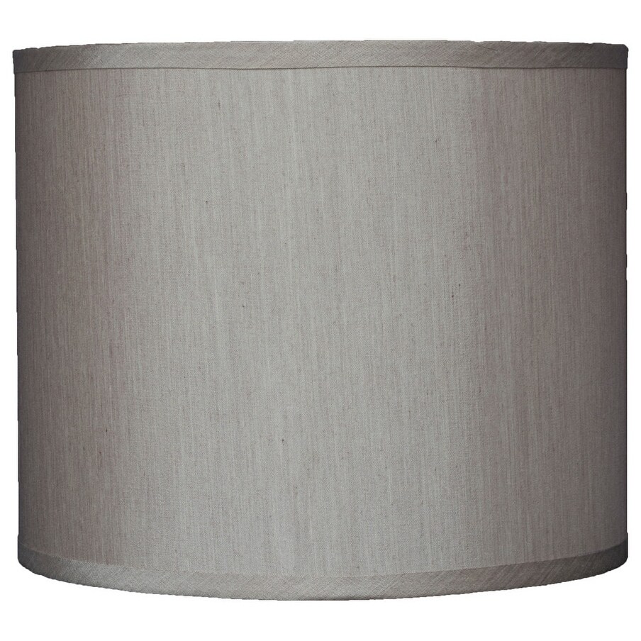 white silk drum lamp shade