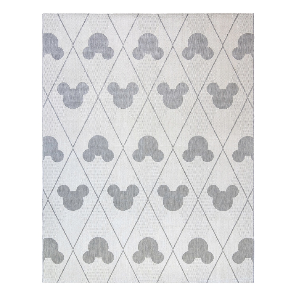 Disney Mickey Mouse Argyle Cream Gray 5 3 X7 Area Rug By Gertmenian Fandom Shop - black argyle sweater gold tie roblox