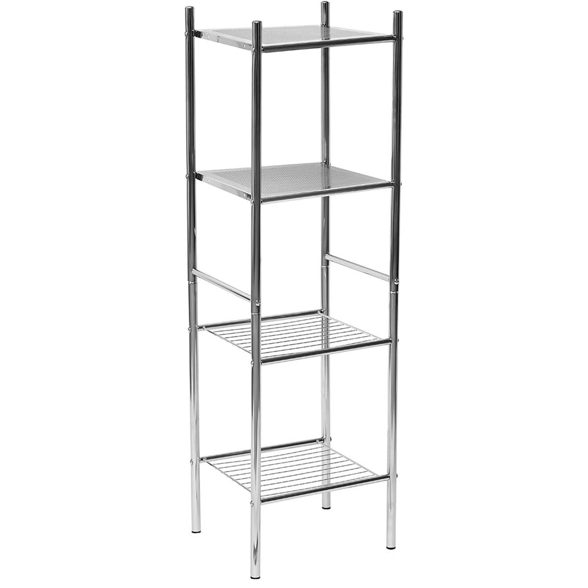 Shop Black Friday Deals On 4 Tier Linen Tower Shelving Storage Rack Shelf Organization 13 L X 11 W X 42 8 H Overstock 30787783