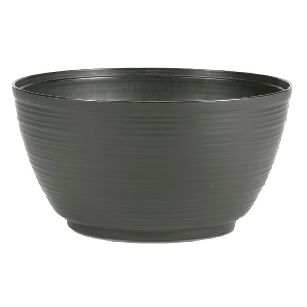 Bloem Dura Cotta Plant Bowl Planter 12" Charcoal Gray - 12. Opens flyout.