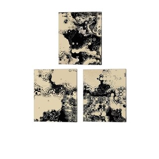 Michel Keck 'Mod Abstract' Canvas Art (Set of 3) - 12 x 16 - Bed Bath ...