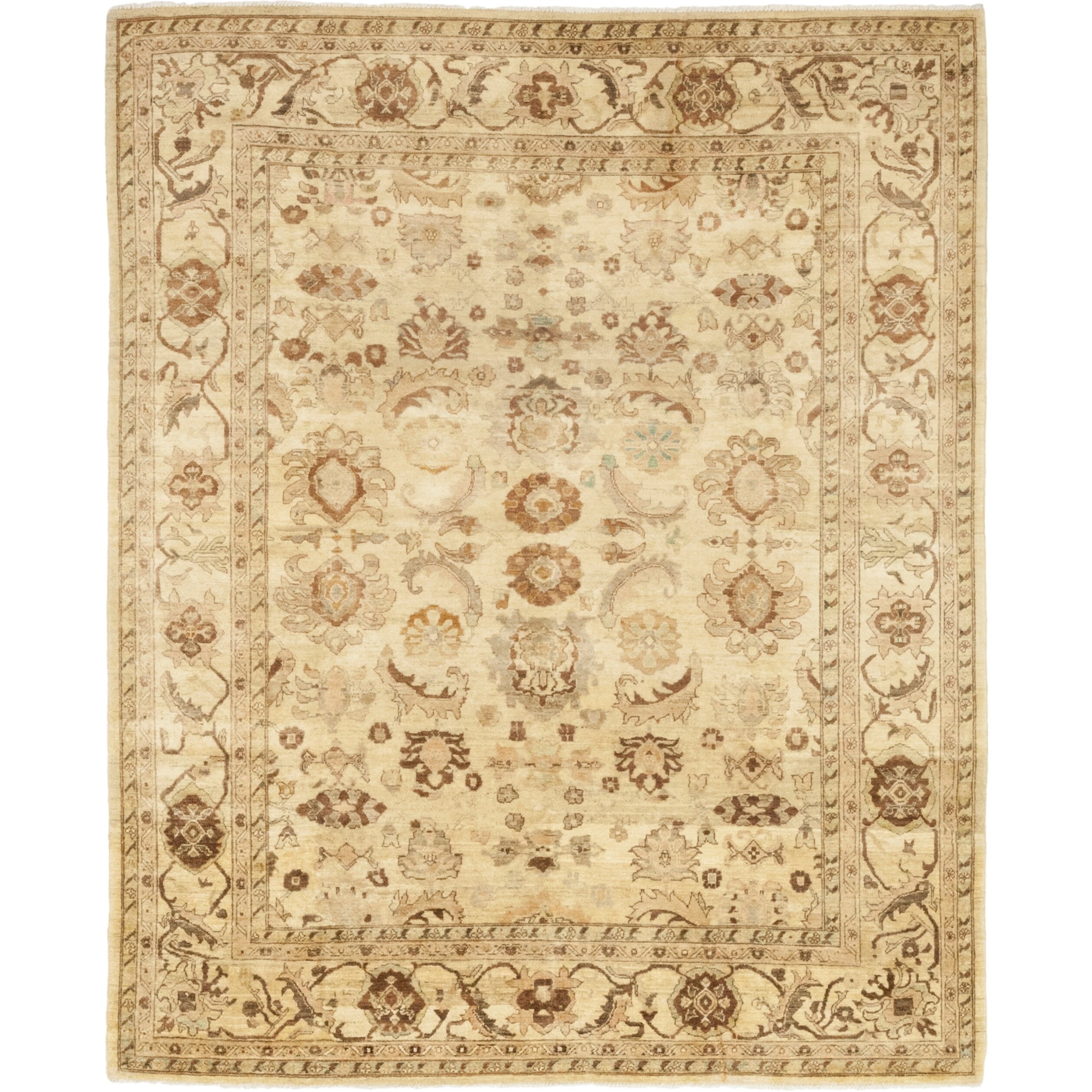 Traditional Oriental Silky Oushak One Of A Kind Hand Knotted Traditional Oriental Silky Oushak