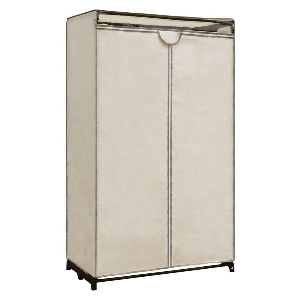 Maypex Canvas Portable Wardrobe Storage Closet - Nature - 36" Wide