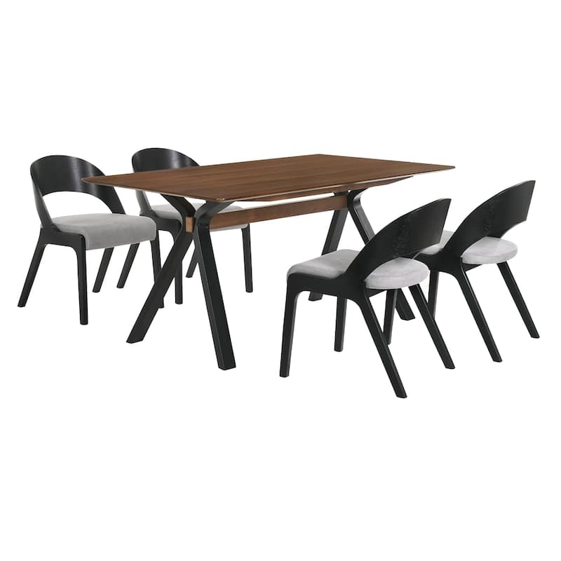 Laredo Polly 5 Piece Dining Set - Black