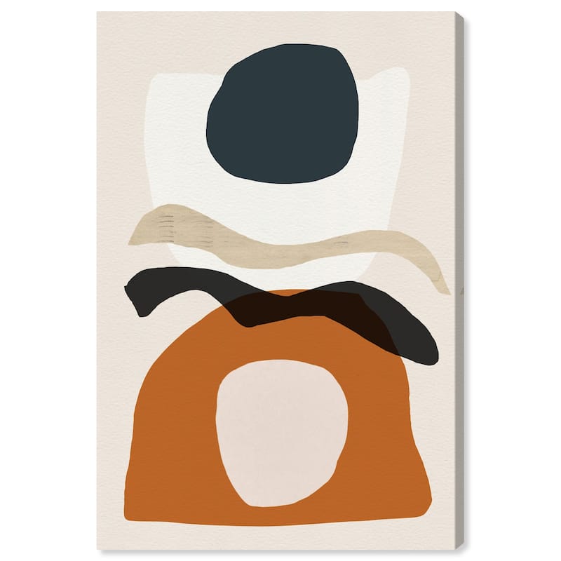 Wynwood Studio 'La Afrique Meridionel' Abstract Wall Art Canvas Print Paint - White, Orange