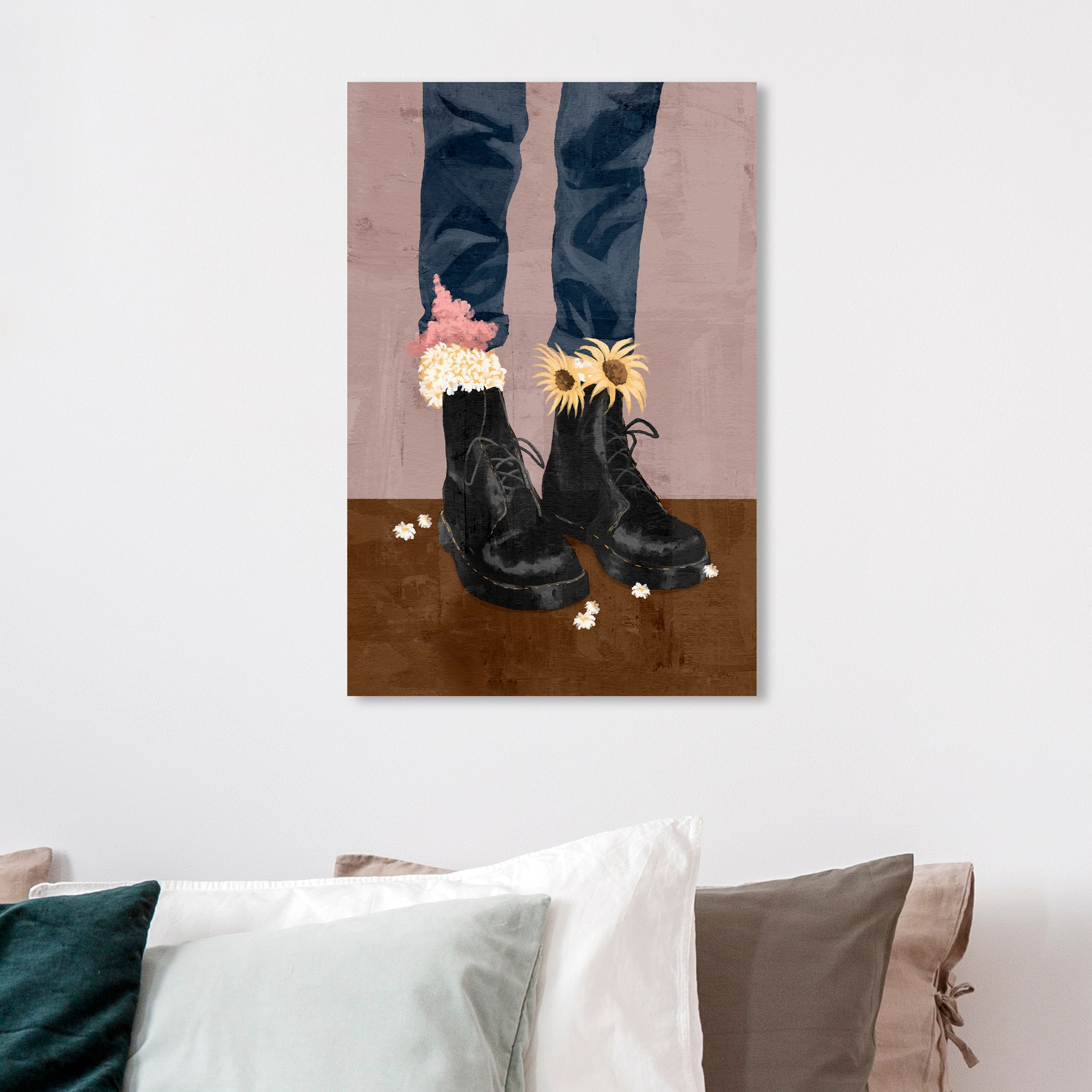 Boots 2024 pillow print