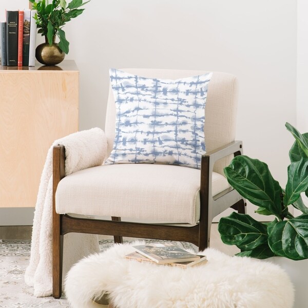 Deny Designs Lateral Slate Blue Throw Pillow (6 size options)