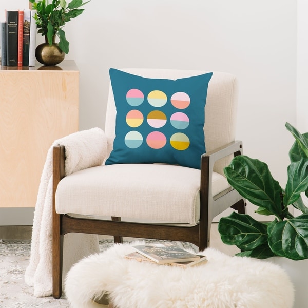 Deny Designs Colorful Circles Throw Pillow (6 size options)