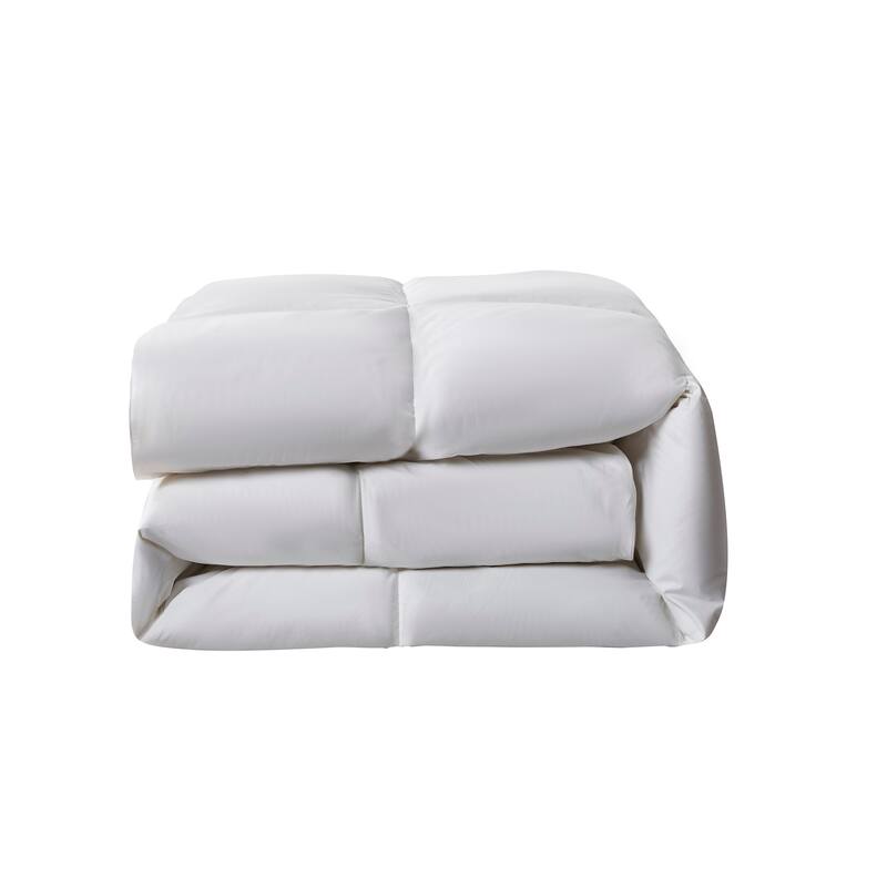 Serta 233 Thread Count White Goose Feather And White Goose Down Fiber Comforter