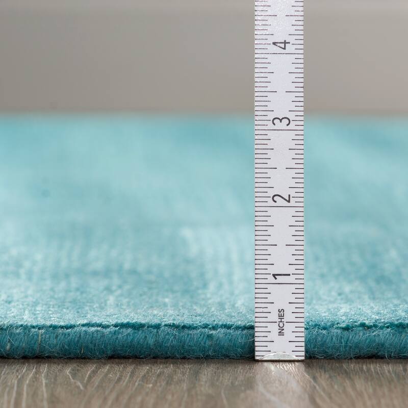 Addison Garrett Solid Blue Area Rug