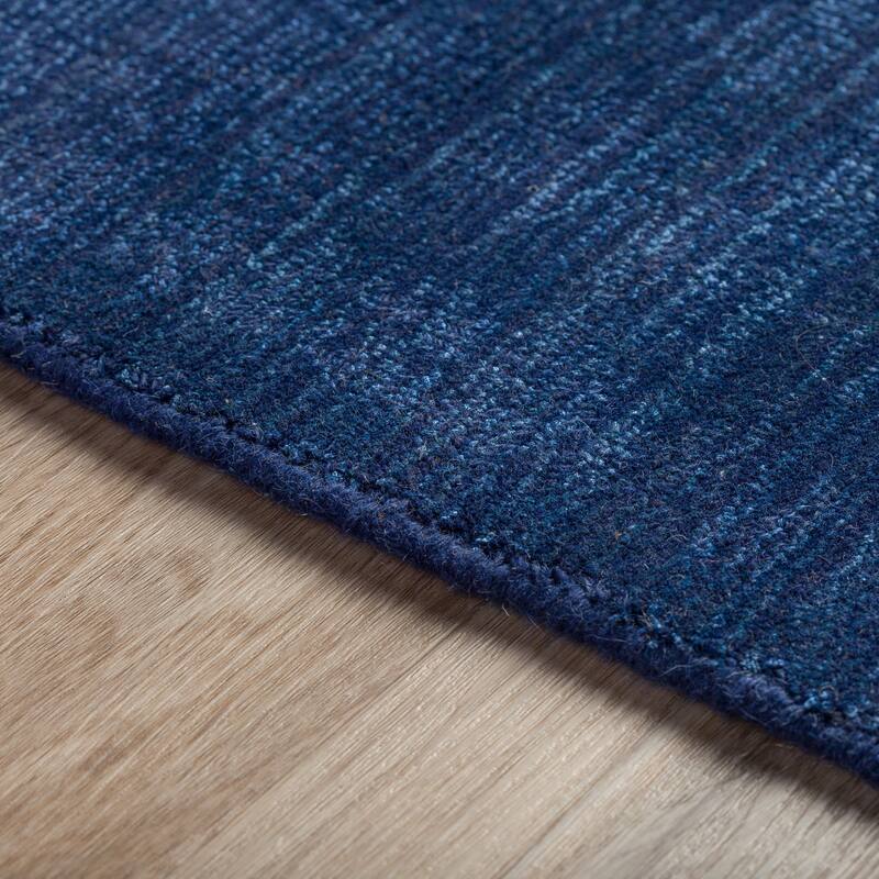 Addison Garrett Solid Blue Area Rug