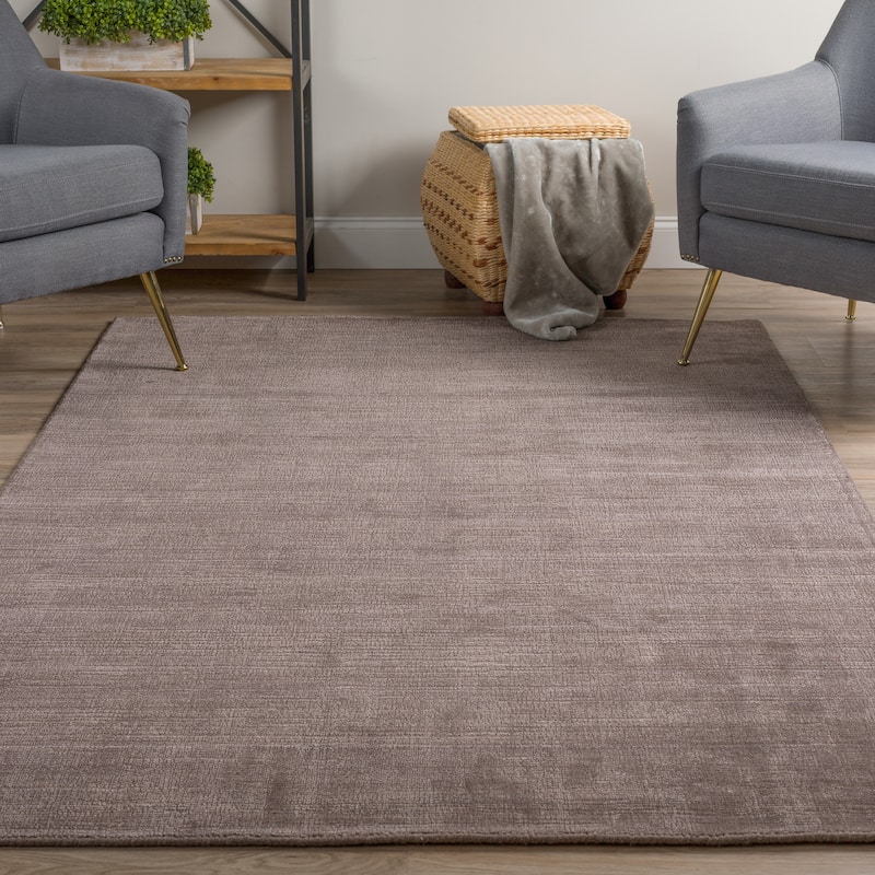 Addison Garrett Solid Blue Area Rug