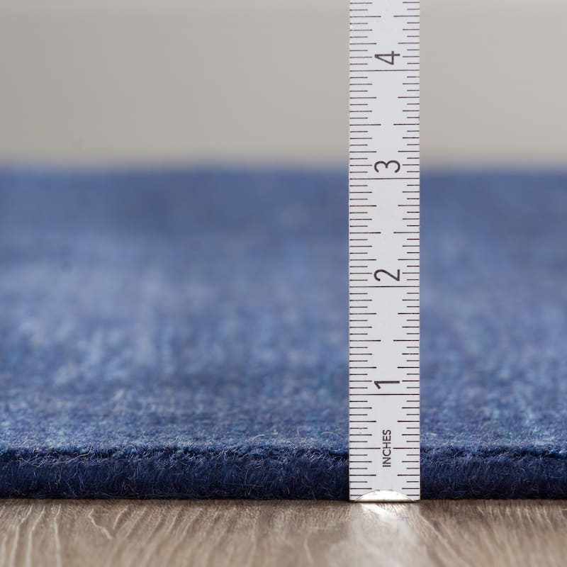 Addison Garrett Solid Blue Area Rug