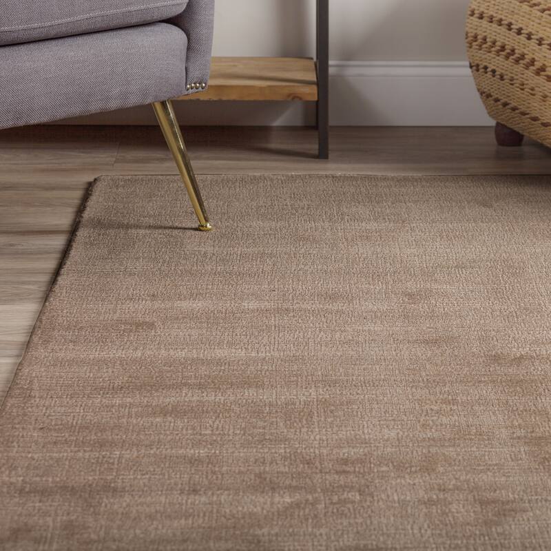 Addison Garrett Solid Blue Area Rug