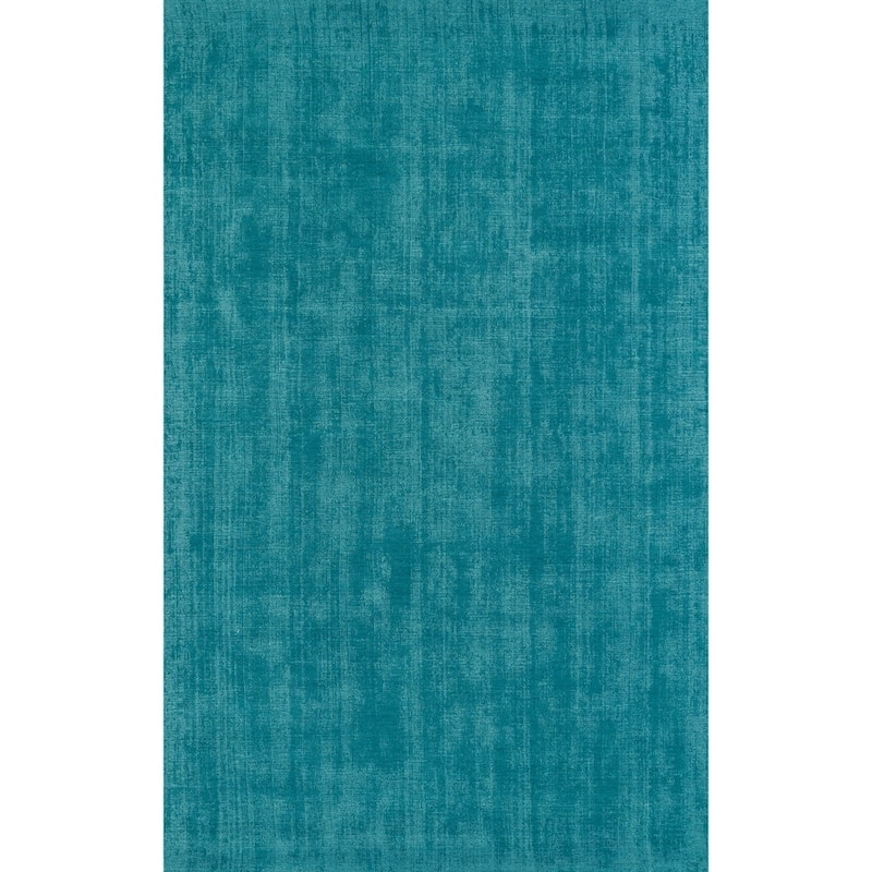 Addison Garrett Solid Blue Area Rug - 9' x 13' - Light Blue/Peacock - Rectangle