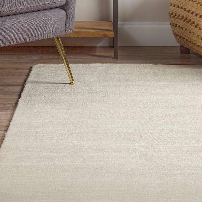 Addison Garrett Solid Blue Area Rug