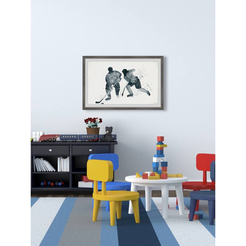 'Glide and Hustle' Framed Painting Print