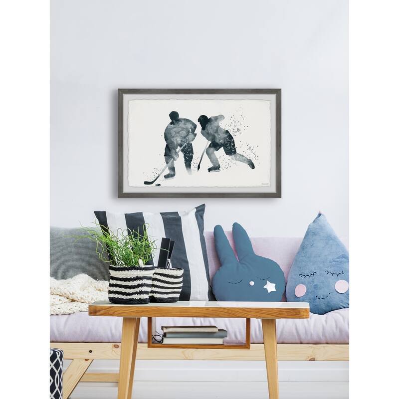 'Glide and Hustle' Framed Painting Print