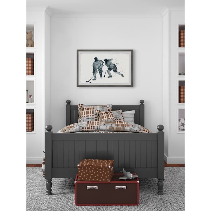 'Glide and Hustle' Framed Painting Print