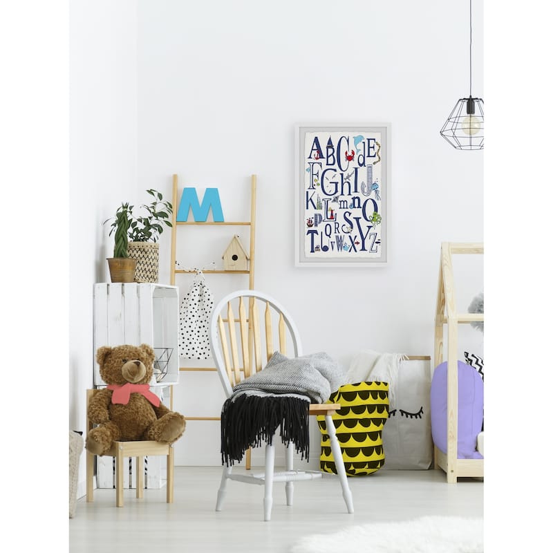 'ABC Nautical' Framed Painting Print